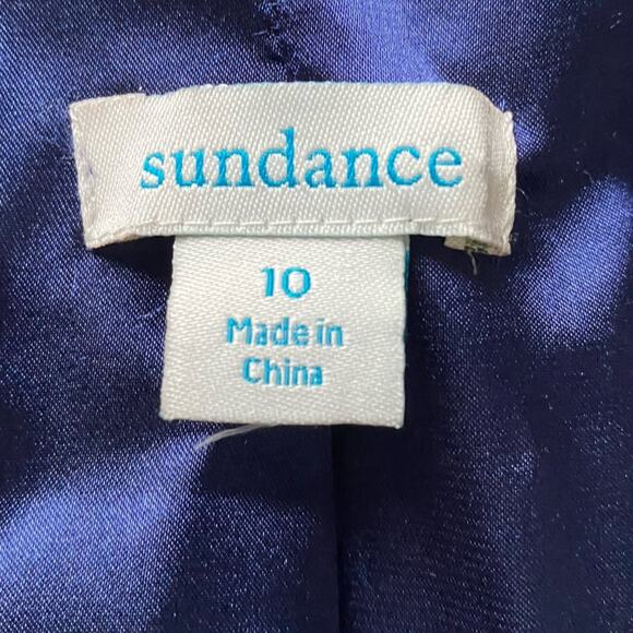 SUNDANCE $228 Rose Garden Blue Floral Velvet Blazer size 10 EUC - Picture 5 of 16
